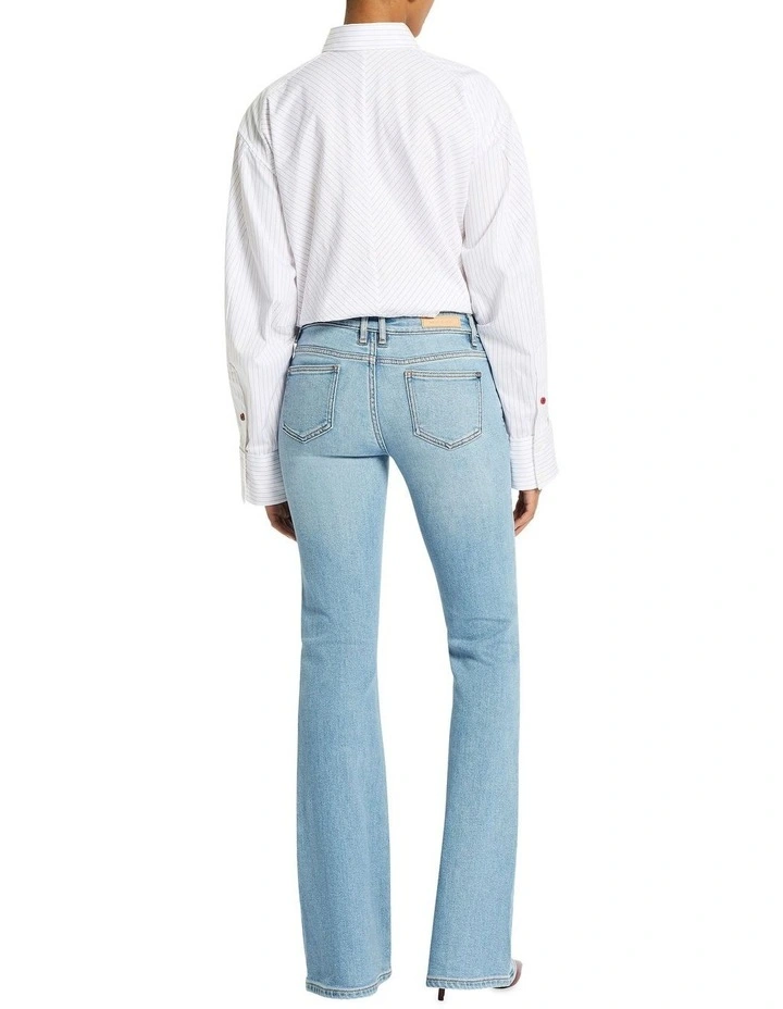 Vintage Low Rise Bootleg Jean in Washed Indigo image 3