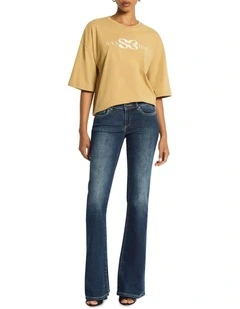 Vintage Low Rise Bootleg Jean in Indigo