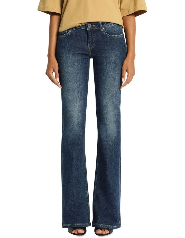 Vintage Low Rise Bootleg Jean in Indigo image 2