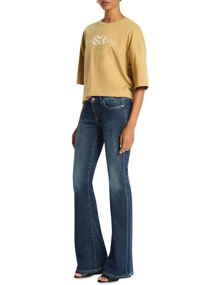 Vintage Low Rise Bootleg Jean in Indigo image 3