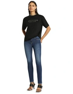 Maeve Stretch Skinny Jeans in Indigo