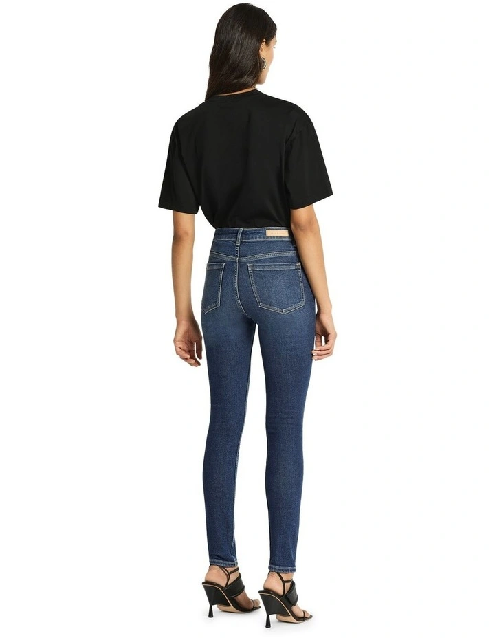 Maeve Stretch Skinny Jeans in Indigo image 2