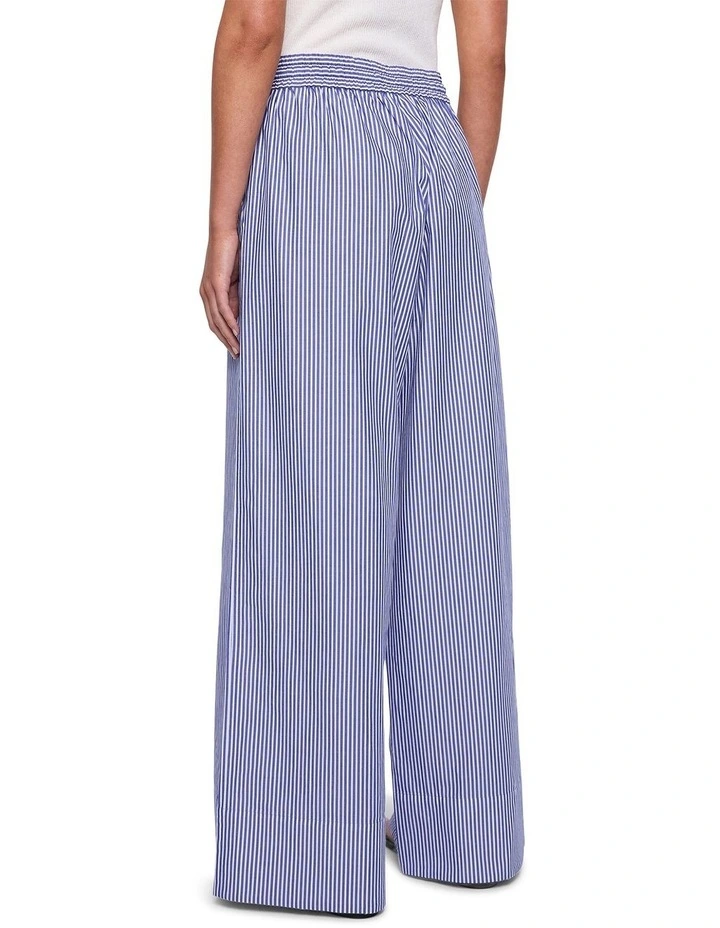 Blurred Pants in Blue/Off White image 4