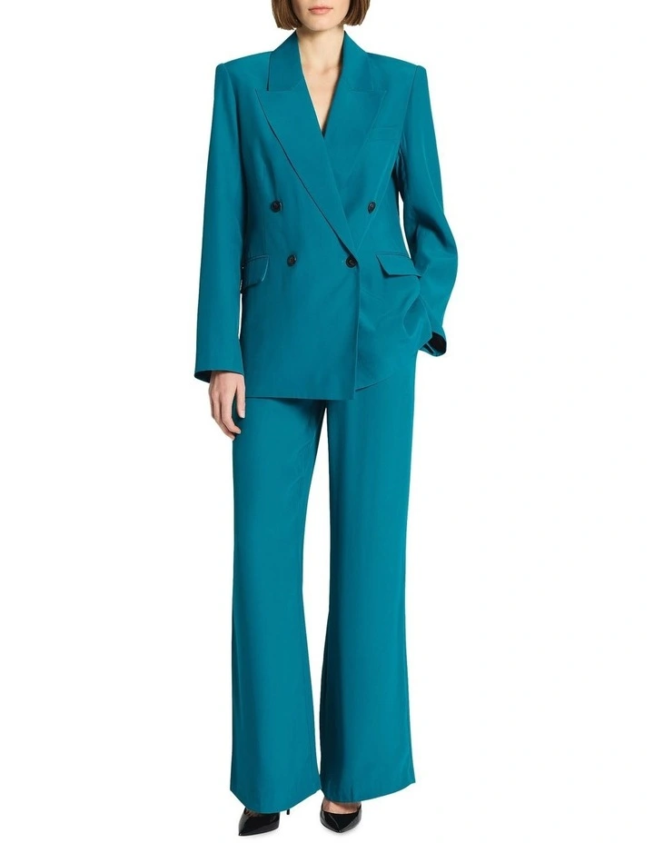 Darcey Pant in Dark Turquoise image 1