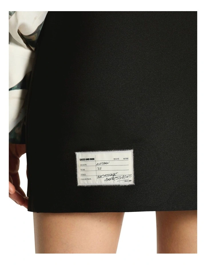 Solene Skirt in Black image 5
