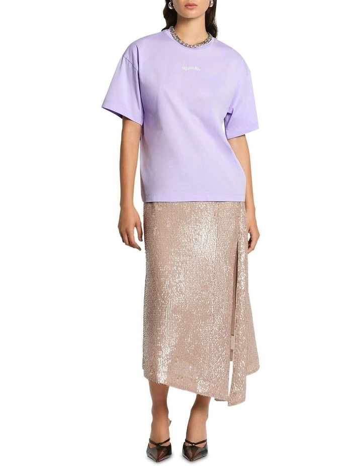 Selkie Sequin Skirt in Mineral image 1