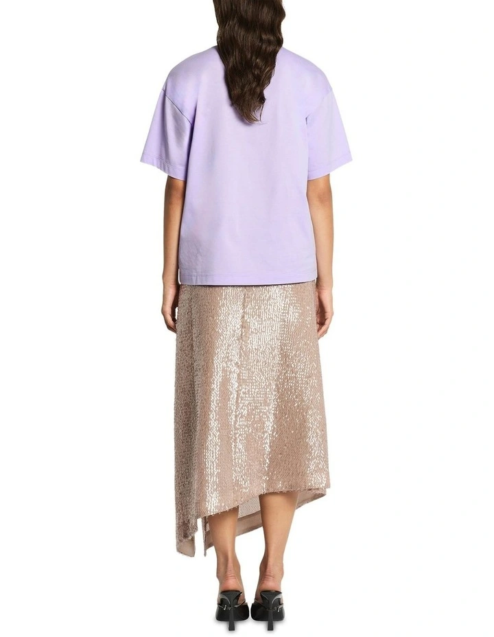 Selkie Sequin Skirt in Mineral image 2