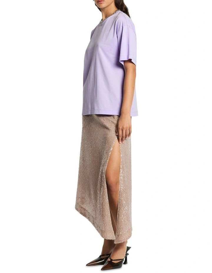 Selkie Sequin Skirt in Mineral image 3