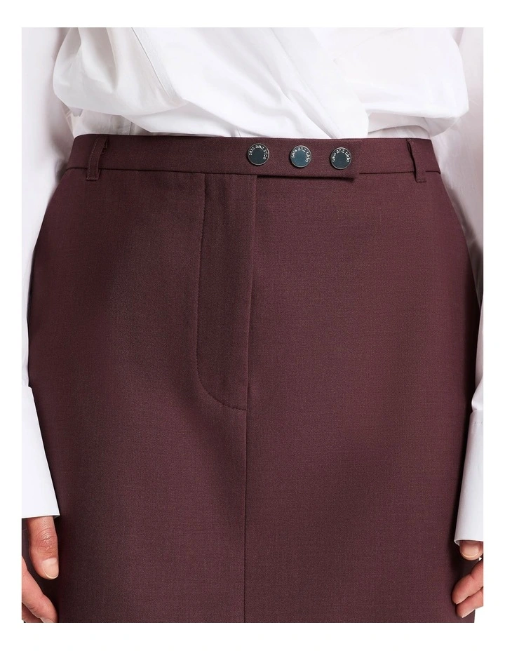Hindsight Mini Skirt in Merlot image 4