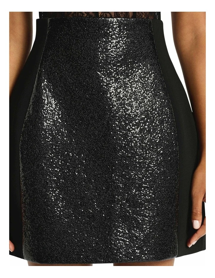 After Party Mini Skirt in Black image 3