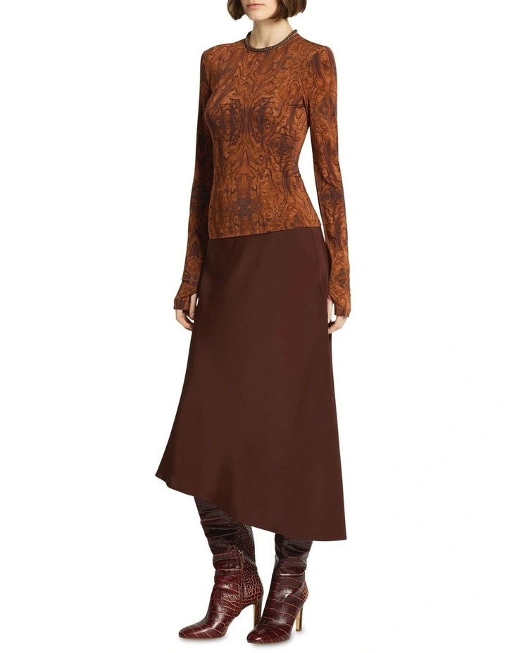 Fenn Skirt in Dark Brown image 1