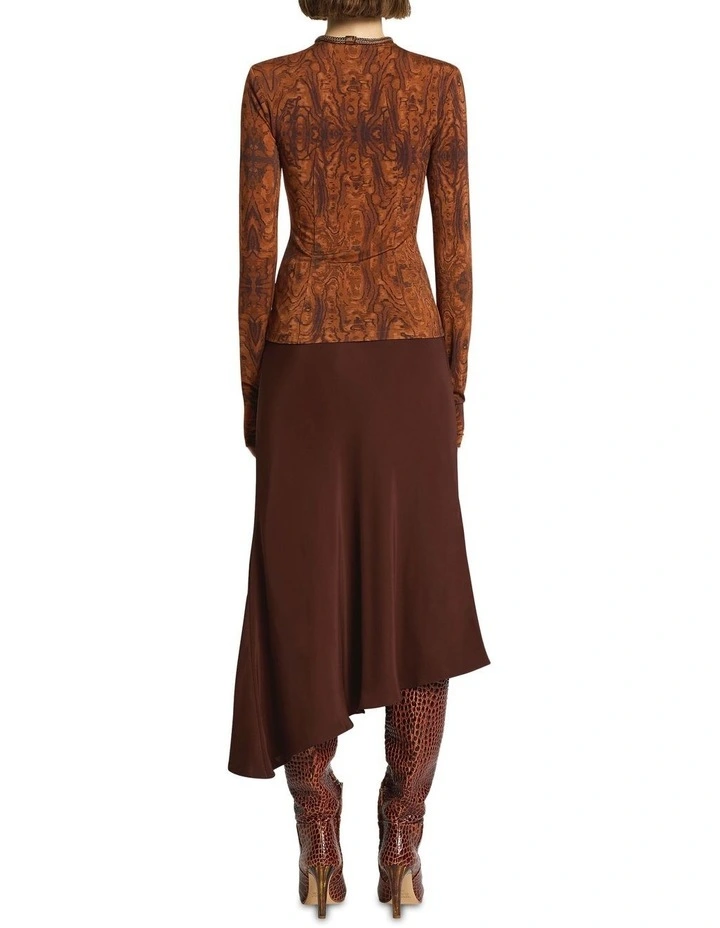 Fenn Skirt in Dark Brown image 2