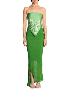 Verve Knit Skirt in Fern Green