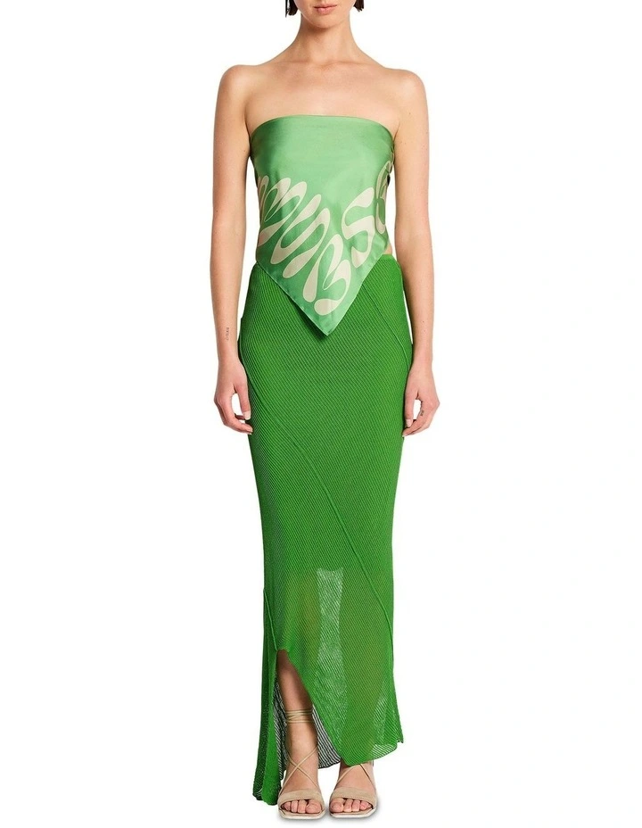 Verve Knit Skirt in Fern Green image 1