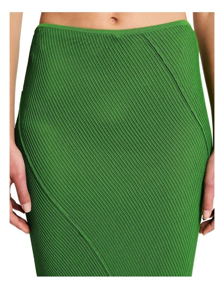 Verve Knit Skirt in Fern Green image 3