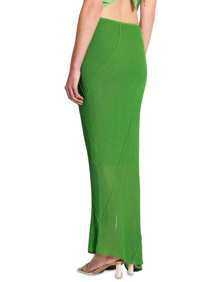 Verve Knit Skirt in Fern Green image 5