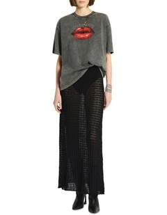 Le Femme Knit Skirt in Black