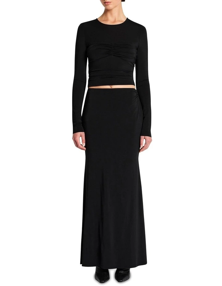 La Dama Skirt in Carbon Grey image 1