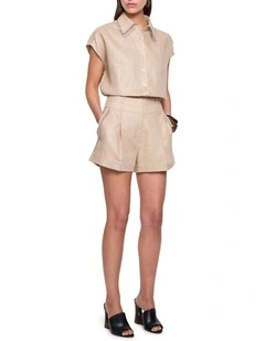 Rain Or Shine Shorts in Gilver Foil