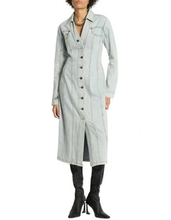 Axel Denim Dress in Light Blue