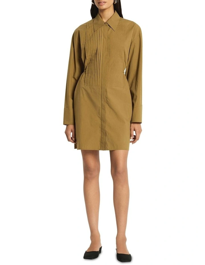 Romee Shirt Dress in Olive image 1