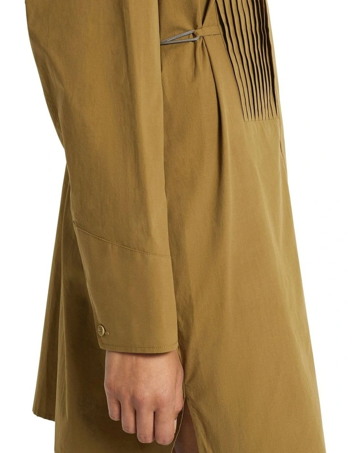 Romee Shirt Dress in Olive image 3