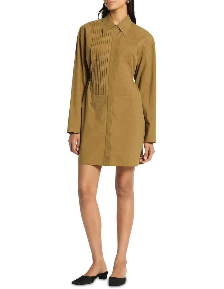Romee Shirt Dress in Olive image 4