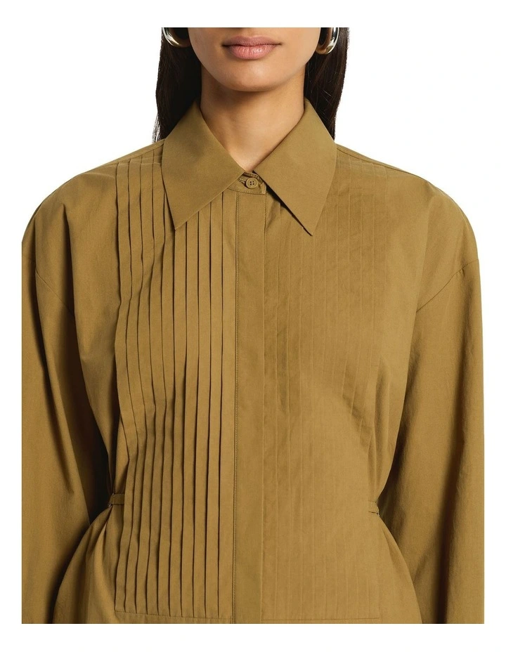 Romee Shirt Dress in Olive image 5