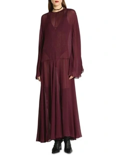 Oasis Long Sleeve Dress in Green