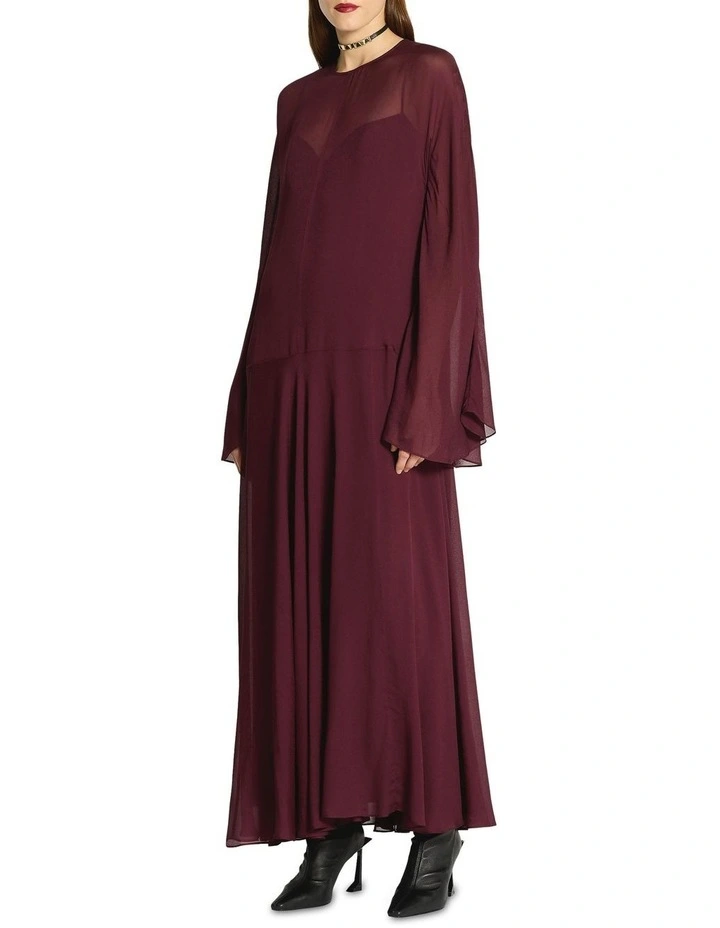 Oasis Long Sleeve Dress in Green image 3