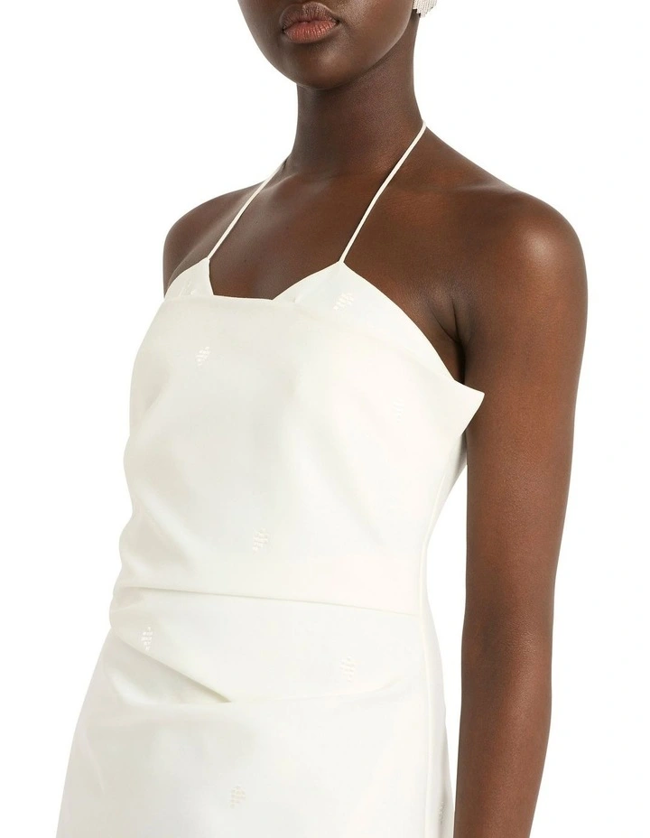 Rosado Mini Dress in Ivory image 3