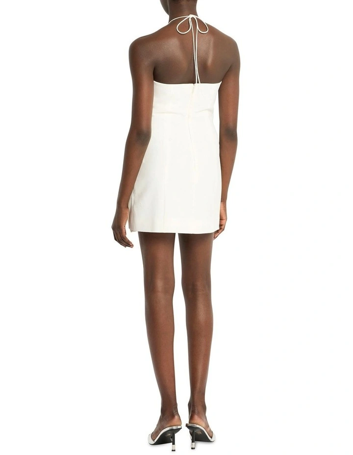 Rosado Mini Dress in Ivory image 4