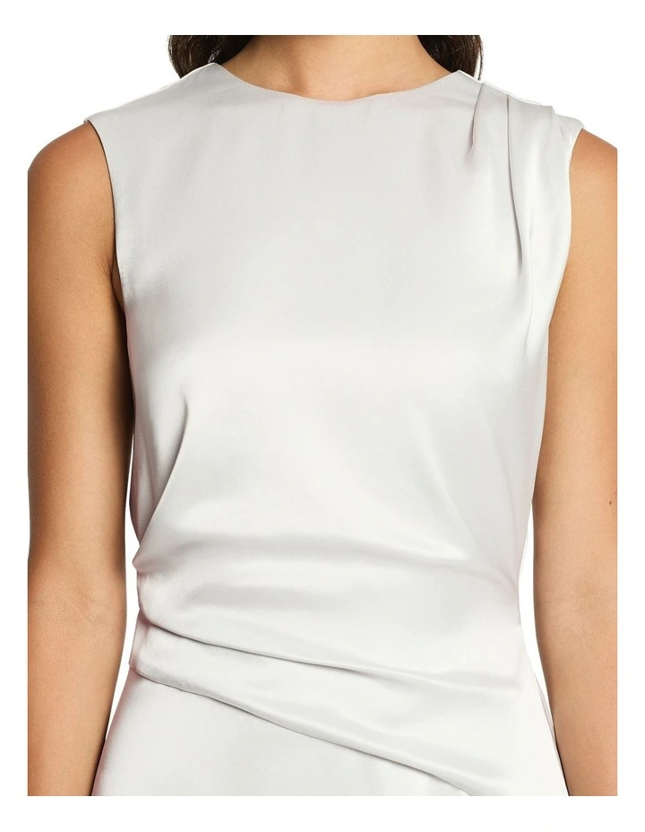 Vague Love Midi Dress in Silver image 3