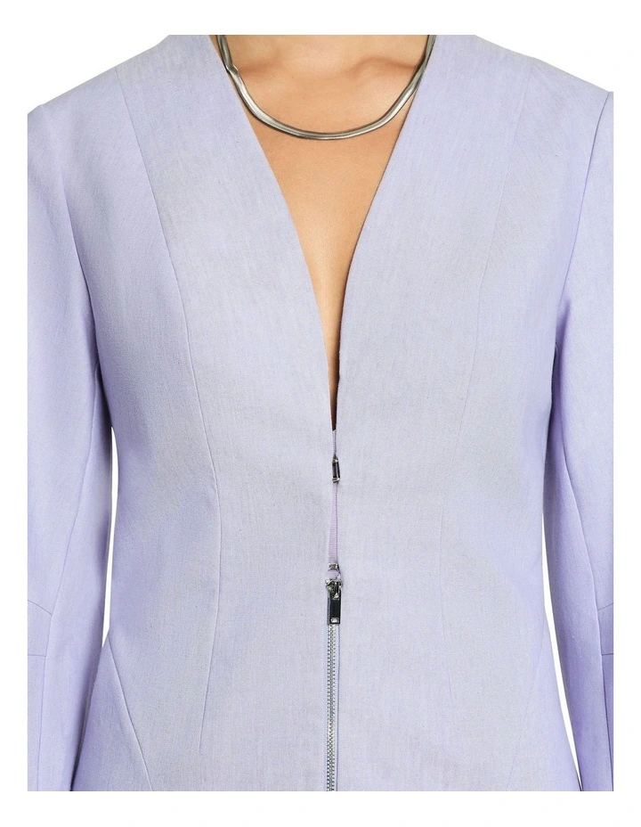 Paloma Mini Dress in Ice Lilac image 3