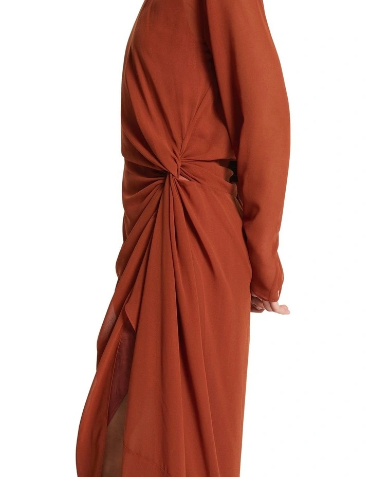 Sur Dress in Brick image 3