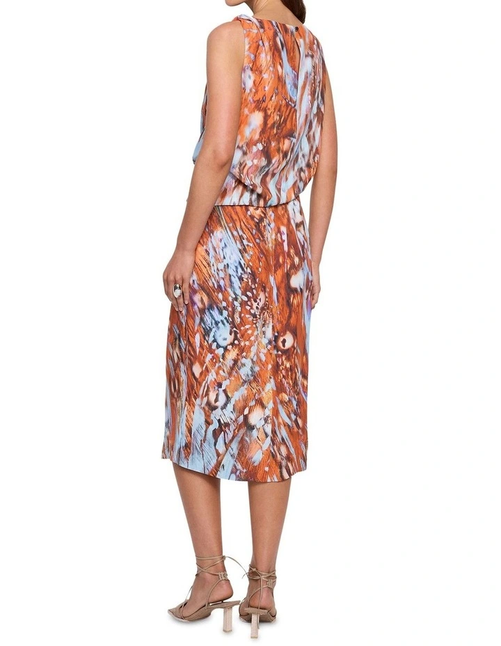 Intermix Midi Dress in Multi image 3
