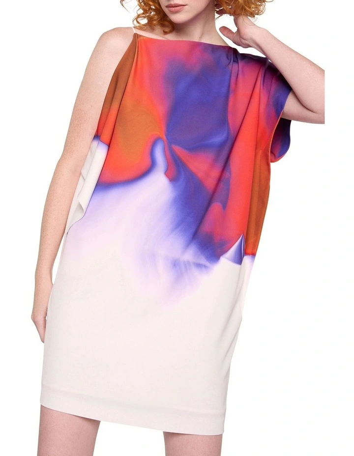 In Stereo Mini Dress in Print image 2