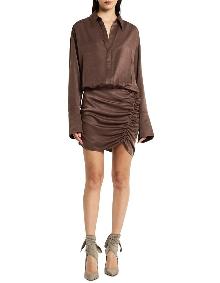 Sweet Disposition Dress in Carob image 1