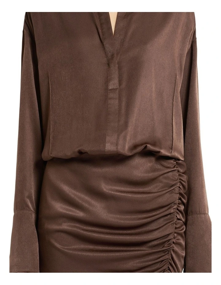 Sweet Disposition Dress in Carob image 2