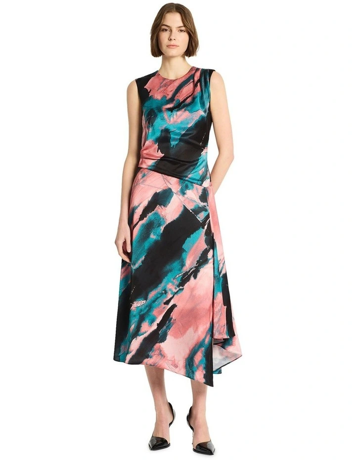 Artique Midi Dress in Print image 1