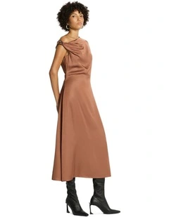 Sierra Midi Dress in Acorn