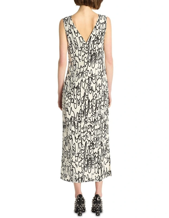 Moire Dress in Multi image 2