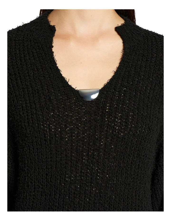 Hibernate Knit Dress in Noir image 2