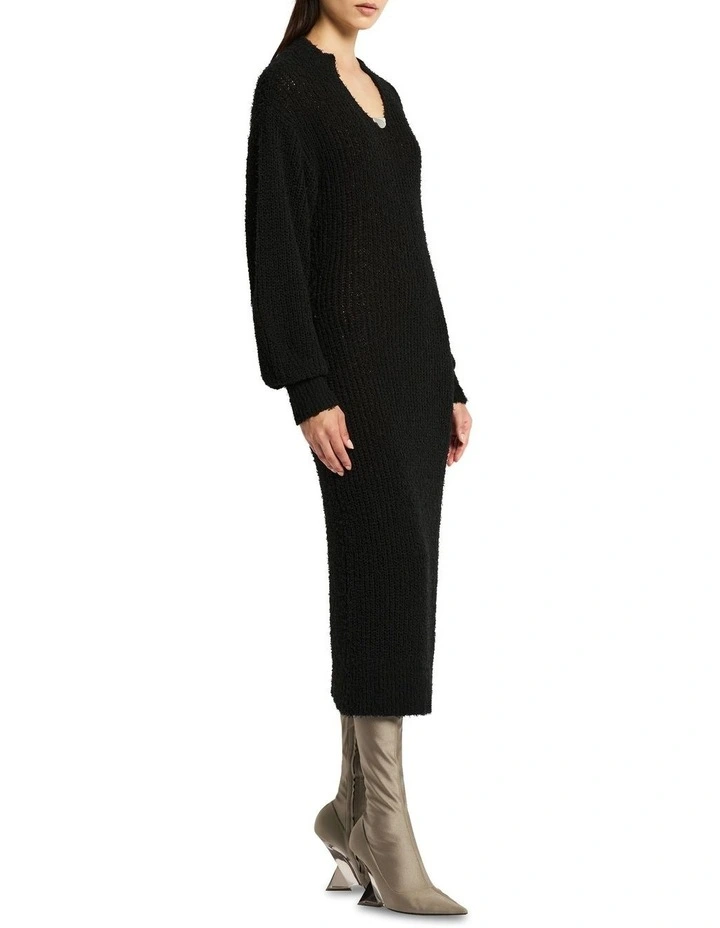 Hibernate Knit Dress in Noir image 3