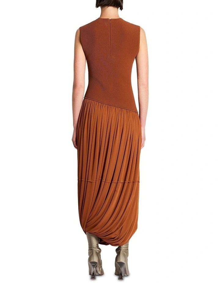 Apocalypse S/l Knit Dress in Rust image 4