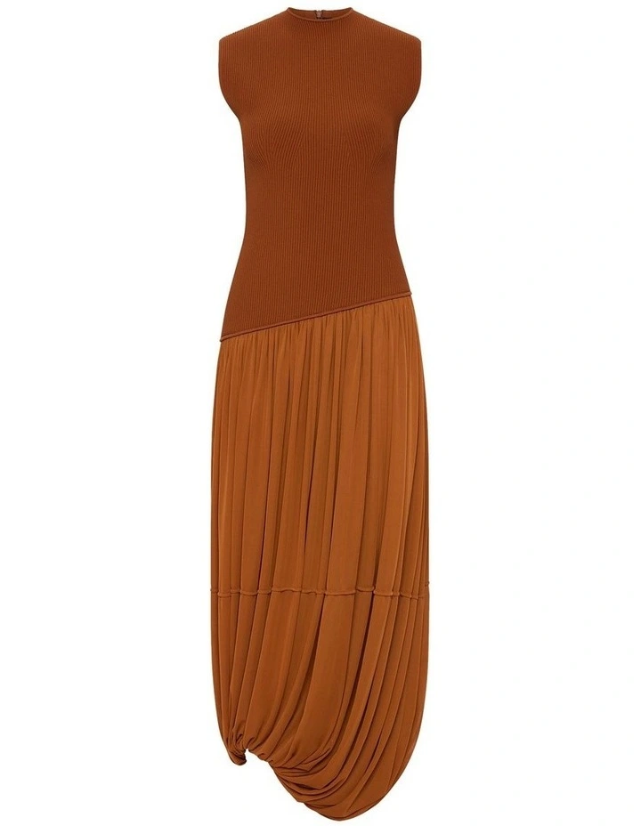 Apocalypse S/l Knit Dress in Rust image 5