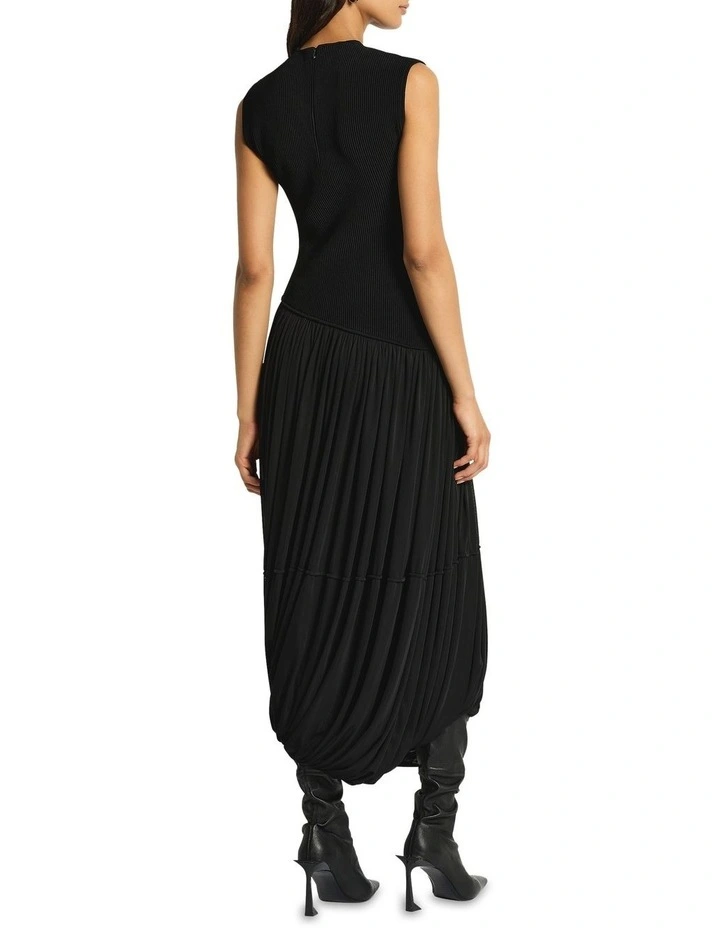 Apocalypse Sleeveless Knit Dress in Black image 2
