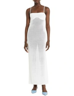 Dream Weaver Knit Dress in Ivory