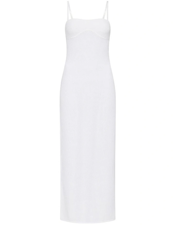 Dream Weaver Knit Dress in Ivory image 5