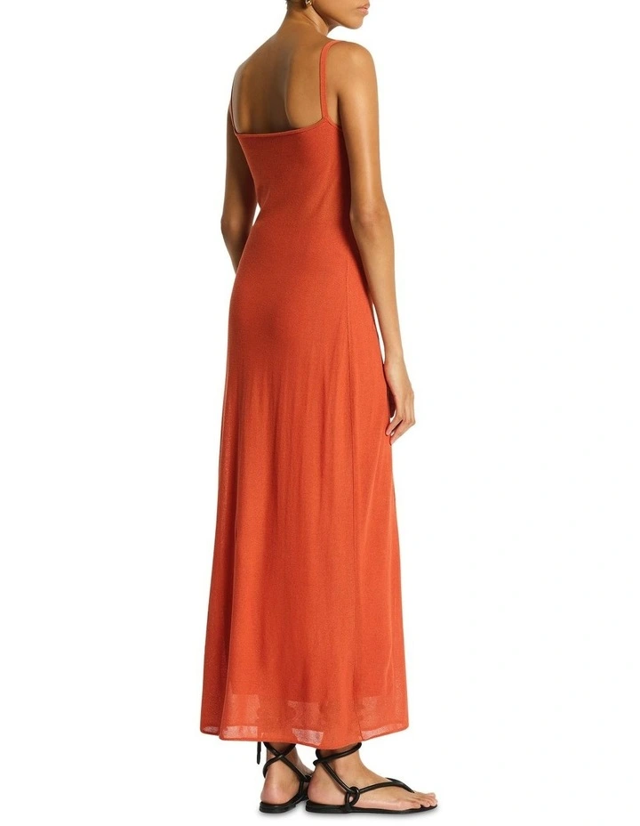 Amber Sands Knit Dress in Apricot image 2